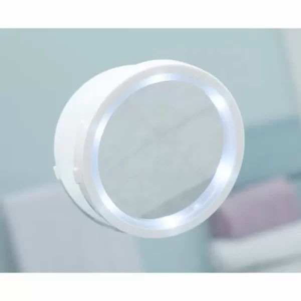 Увеличително въртящо огледало за гримиране с LED осветление
