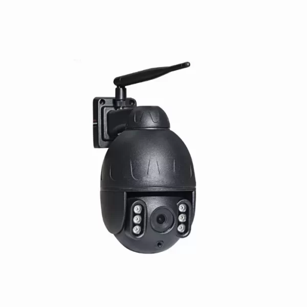 Външна 5MP Wifi камера за домашна сигурност с 8X оптично увеличение, черна
