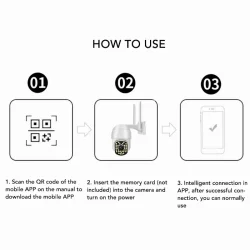 Външна ротационна WiFi камера YN-8807