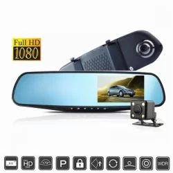 Видеорегистратор за автомобил в огледало с Full HD 1080p, с предна и задна камера