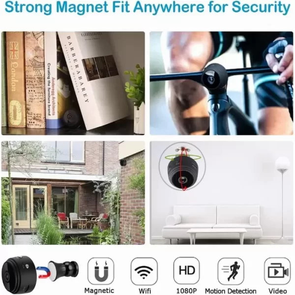WiFi безжична мини камера 1080P с магнитна основа и P2P функция