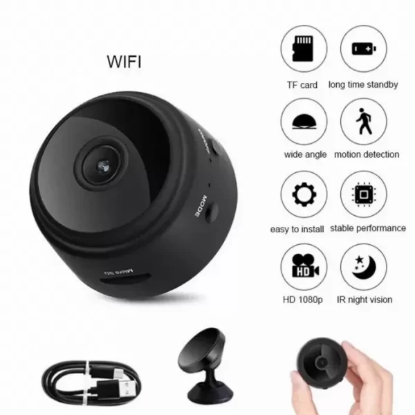 WiFi безжична мини камера 1080P с магнитна основа и P2P функция