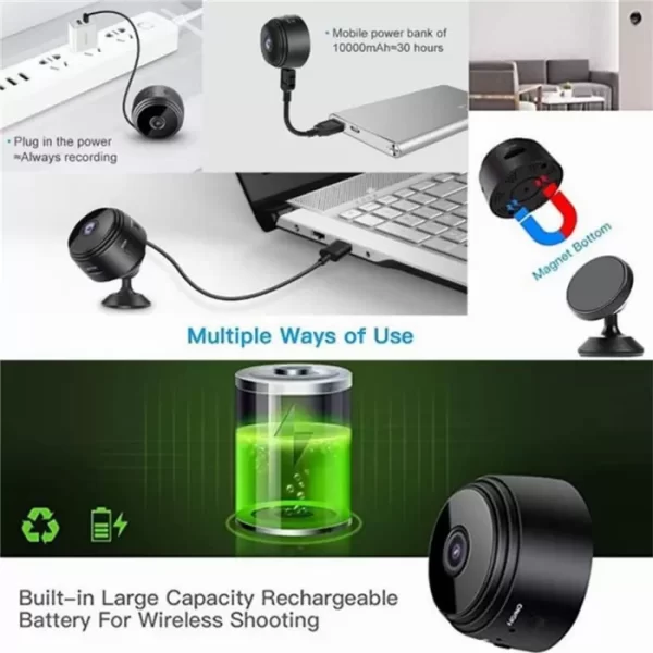 WiFi безжична мини камера 1080P с магнитна основа и P2P функция