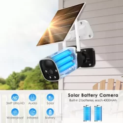 Wifi smart камера за видеонаблюдение със соларен панел